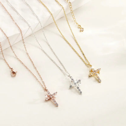 Cross & Crown Necklace