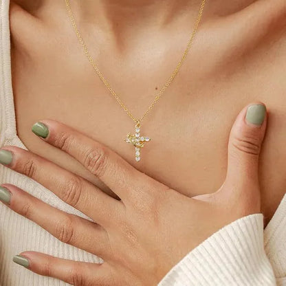 Cross & Crown Necklace