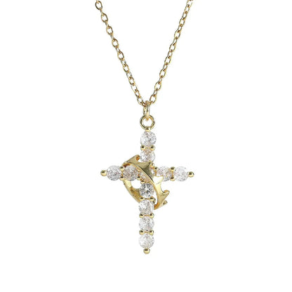 Cross & Crown Necklace
